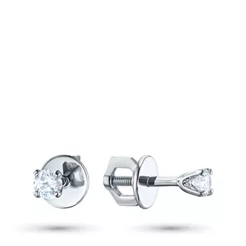 Пусеты из белого золота э4712пс04152900_white