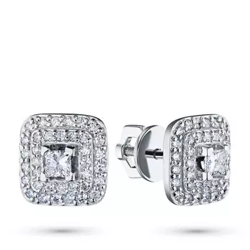 Пусеты из белого золота э4712пс04192300