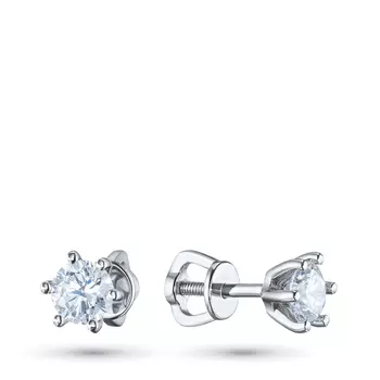 Пусеты из белого золота э4712пс04202983_white