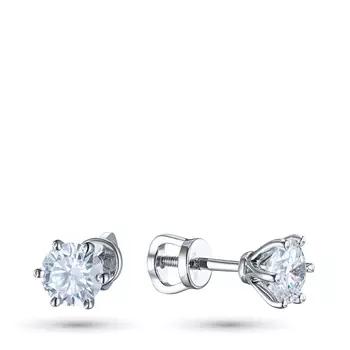 Пусеты из белого золота э4712пс08210874_white