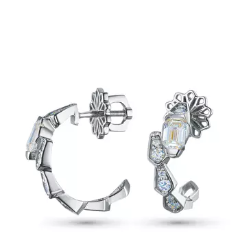 Пусеты из белого золота э4712пс12240361_white