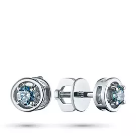 Пусеты из белого золота п0912с_0719054_blue