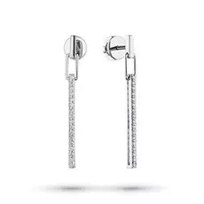 Пусеты из белого золота с бриллиантами э0901пс02203580