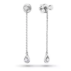 Пусеты из белого золота с бриллиантами э0901пс04181500