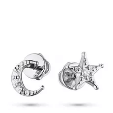 Пусеты из белого золота с бриллиантами э0901пс04202767