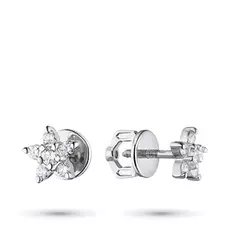 Пусеты из белого золота с бриллиантами э0901пс04202838