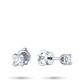 Пусеты из белого золота с бриллиантами э0901пс04202986