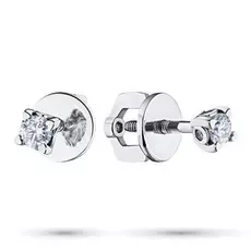 Пусеты из белого золота с бриллиантами э0901пс05150200