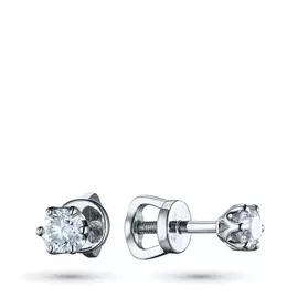 Пусеты из белого золота с бриллиантами э0901пс05162900