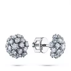 Пусеты из белого золота с бриллиантами э0901пс07130700