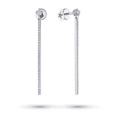 Пусеты из белого золота с бриллиантами э0901пс08191350