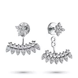 Пусеты из белого золота с бриллиантами э0901пс1219006