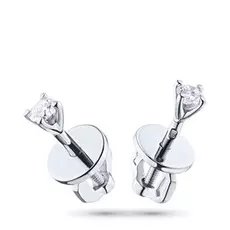 Пусеты из белого золота с бриллиантом э0901пс02164300