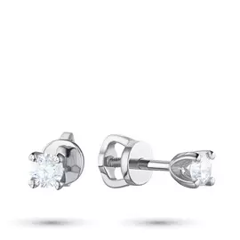 Пусеты из белого золота с бриллиантом э0901пс04203139