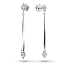 Пусеты из белого золота с бриллиантом э0901пс07178200