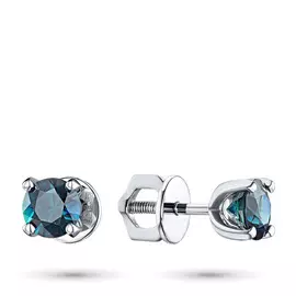 Пусеты из белого золота с сапфирами э0902пс11102400