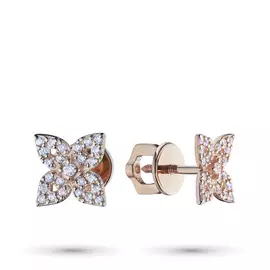 Пусеты из красного золота с бриллиантами э0201пс04201474