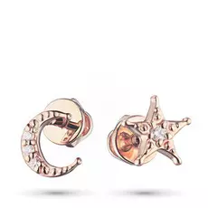 Пусеты из красного золота с бриллиантами э0201пс04202767