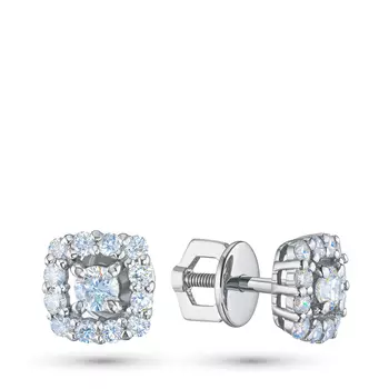 Пусеты из серебра э0612пс04190200_white