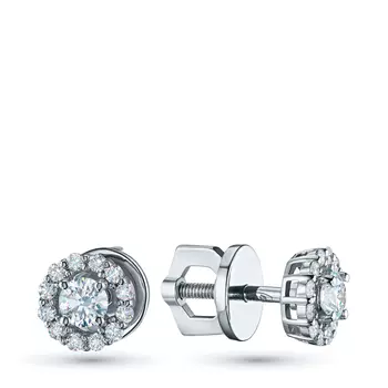 Пусеты из серебра э0612пс04190300_white