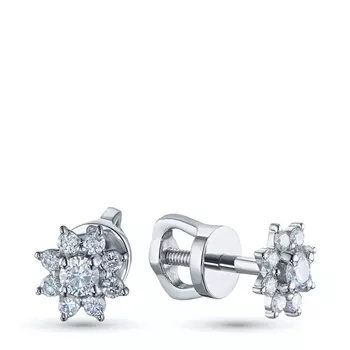 Пусеты из серебра э0612пс04190400_white