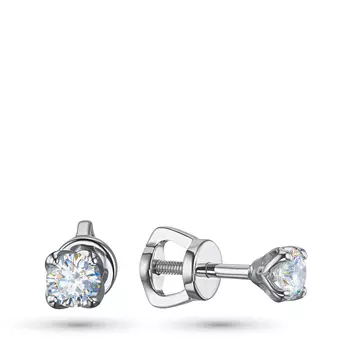 Пусеты из серебра э0612пс04203094