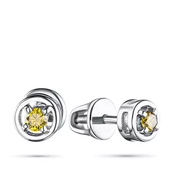 Пусеты из серебра э0612пс05157700