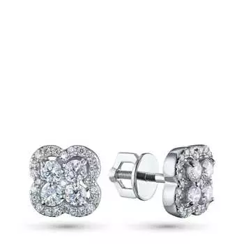 Пусеты из серебра э0612пс08190590_white