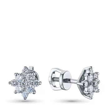 Пусеты из серебра э0612пс09164200_white