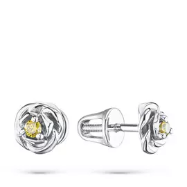 Пусеты из серебра э0612пс09170600