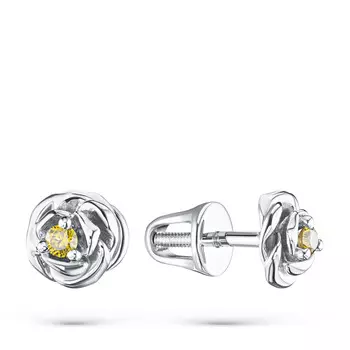 Пусеты из серебра э0612пс09170600_white