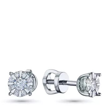 Пусеты из серебра э0612пс10153800_white