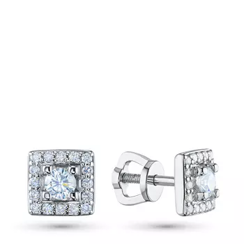 Пусеты из серебра э0612пс11171600_white