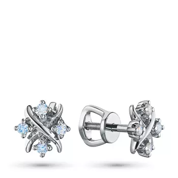 Пусеты из серебра э0612пс11191270