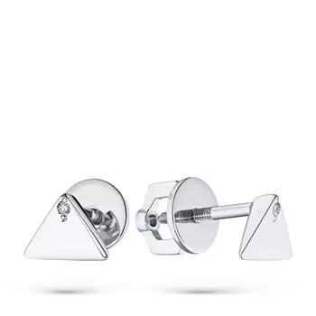 Пусеты из серебра с бриллиантами э0601пс03192500