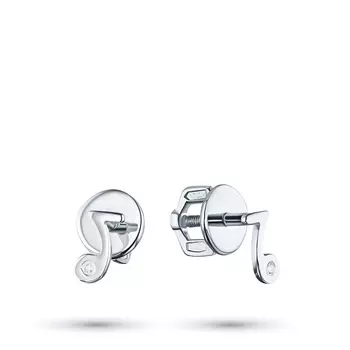 Пусеты из серебра с бриллиантами э0601пс04200825