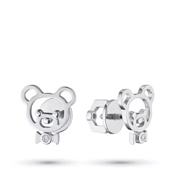 Пусеты из серебра с бриллиантами э0601пс05182000