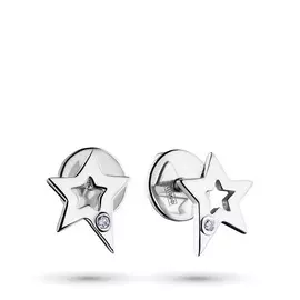 Пусеты из серебра с бриллиантом э0601пс02182300