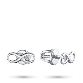 Пусеты из серебра с бриллиантом э0601пс04202331