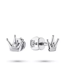 Пусеты из серебра с бриллиантом э0601пс04202795