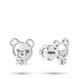 Пусеты из серебра с бриллиантами э0601пс05182000