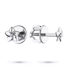 Пусеты из серебра с бриллиантом э0601пс06159800