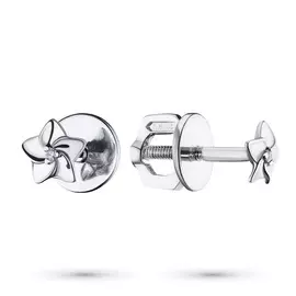 Пусеты из серебра с бриллиантом э0601пс06159800