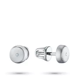 Пусеты из серебра с бриллиантом э1701пс02152200