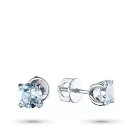 Пусеты из серебра с топазом э0609пс11102400