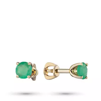 Пусеты из желтого золота э0303пс11102400