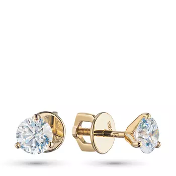 Пусеты из желтого золота э0312пс01160100_white