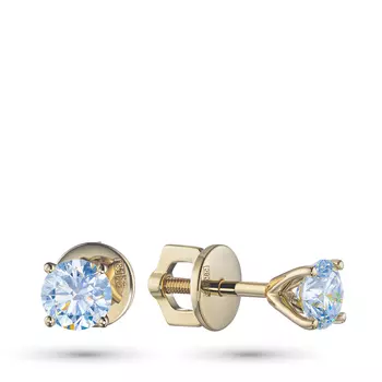 Пусеты из желтого золота э0312пс02164300