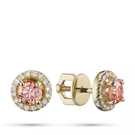 Пусеты из желтого золота э0312пс03196500_white