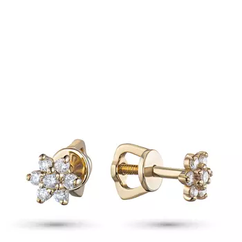 Пусеты из желтого золота э0312пс04164400_white